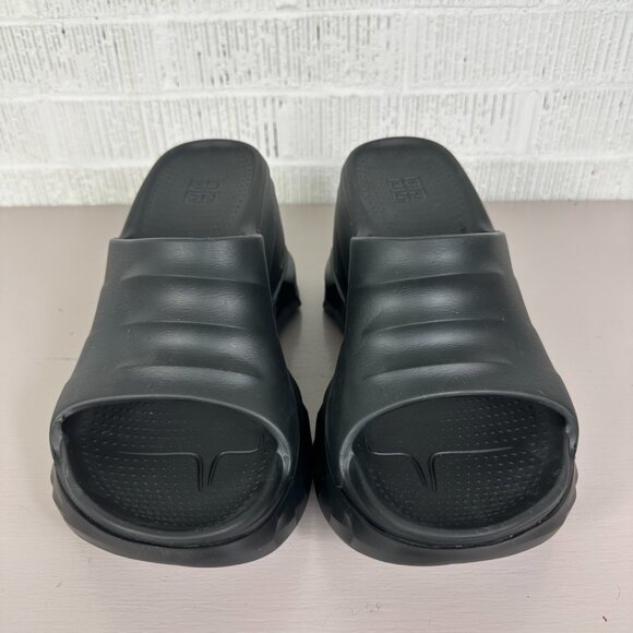 Givenchy Marshmallow Platform Wedge Mules Sandals Slide Size 40/10 Black Italy - Picture 7 of 12